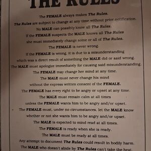 The Rules Poster